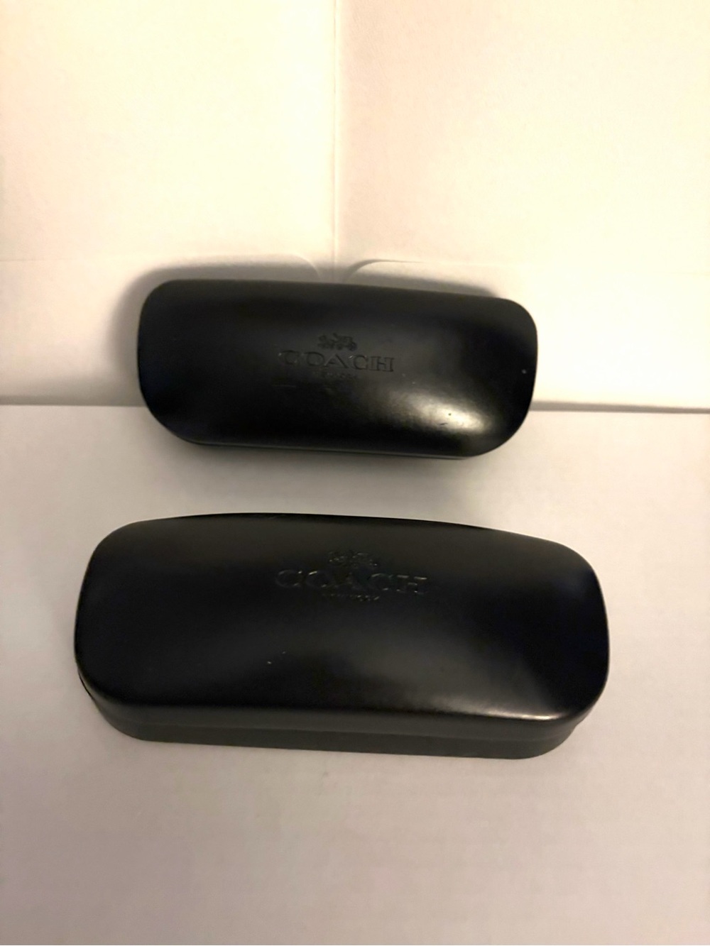 Coach Black Hard Calm Shell Glasses Case Duo